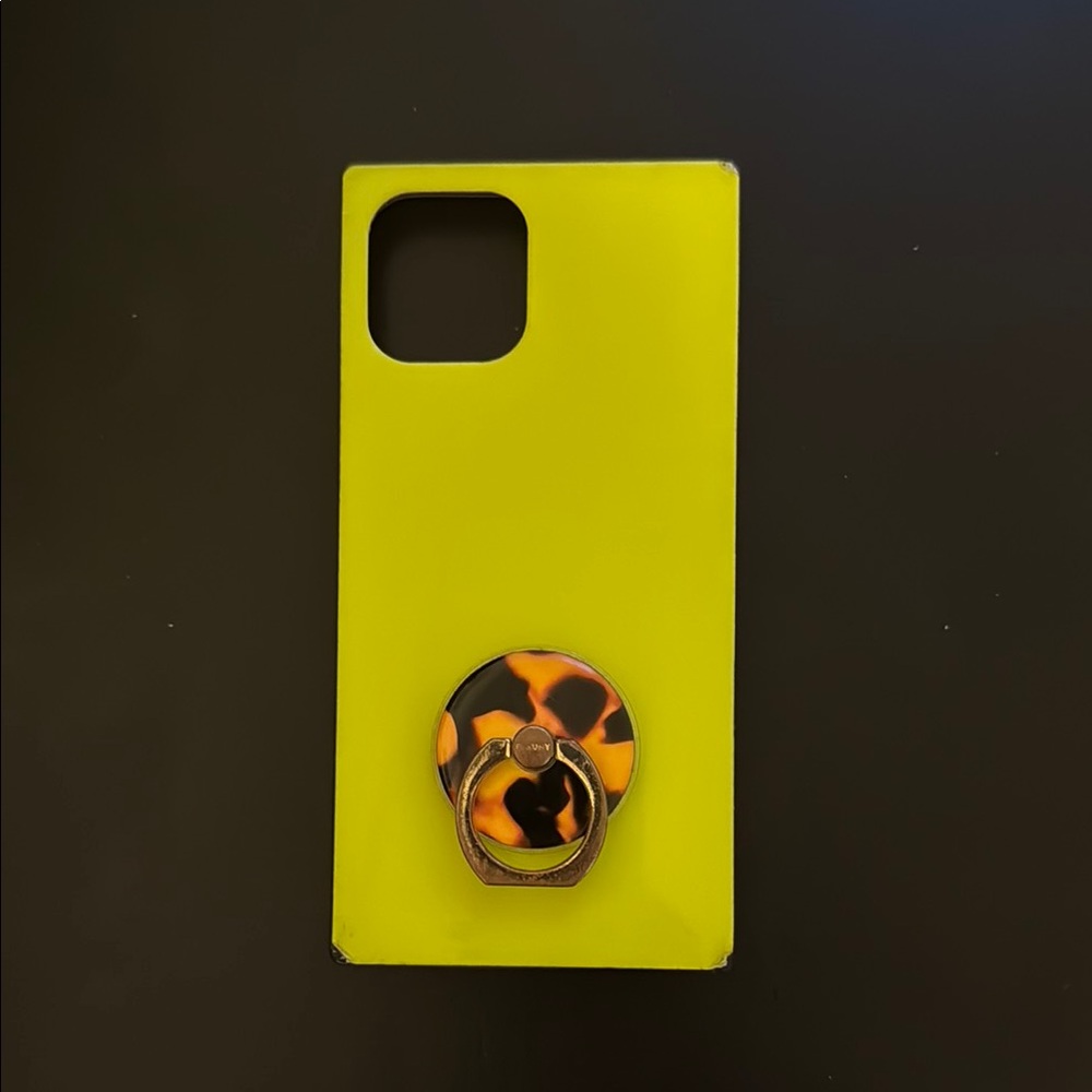 FLAUNT Neon Yellow Phone Case with Ring Holder